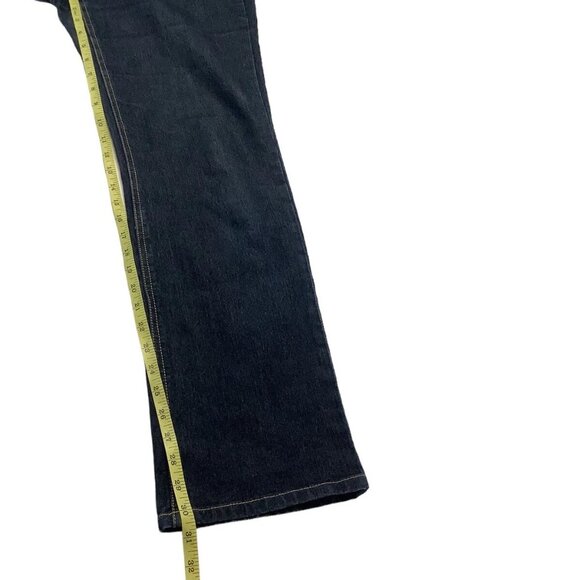 Gloria Vanderbilt Straight Flap Back Pocket Blue Denim Jeans Size 8 High-Rise - Picture 6 of 12